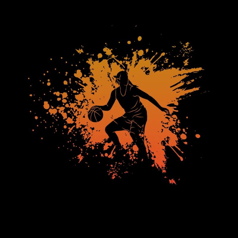 Splash Orange Basketball Mädchen