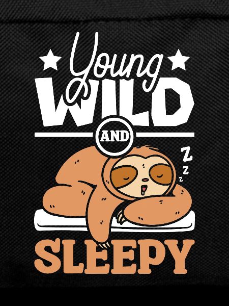 Young wild and sleepy sloth
