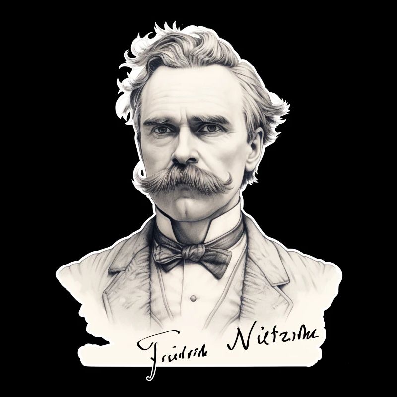 Friedrich Nietzsche Illustration