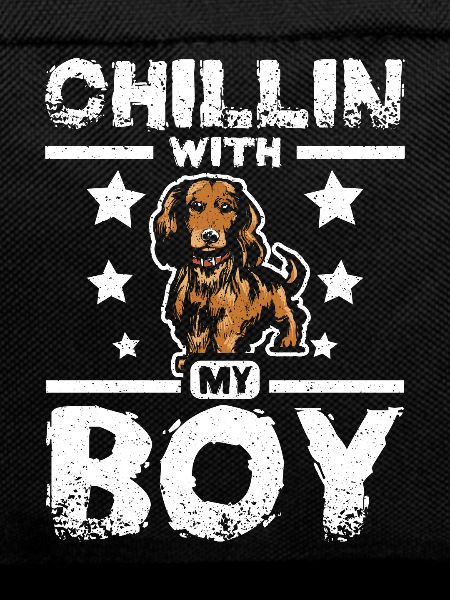 chillin with my boy dachshund