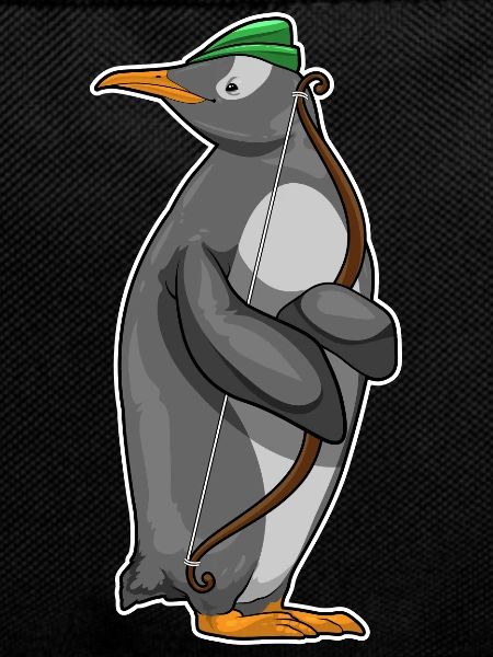 Pinguin Bogenschütze Bogen