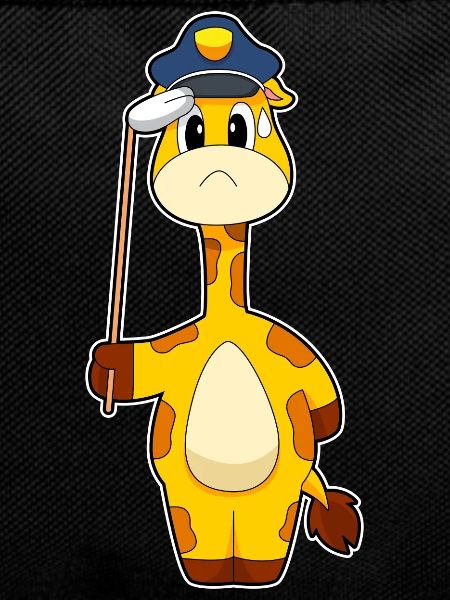 Giraffe Policier