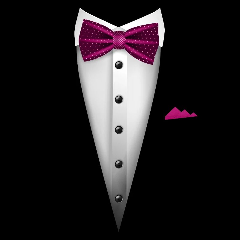 Tuxedo design with Bowtie For Weddings And