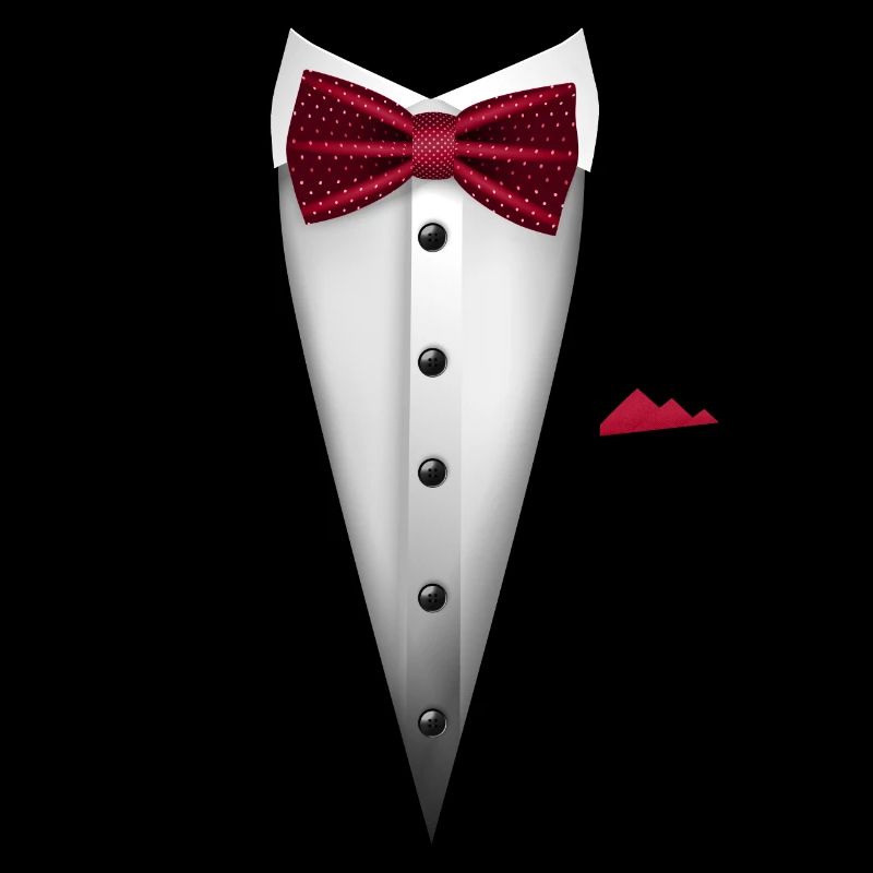 Tuxedo design with Bowtie For Weddings And