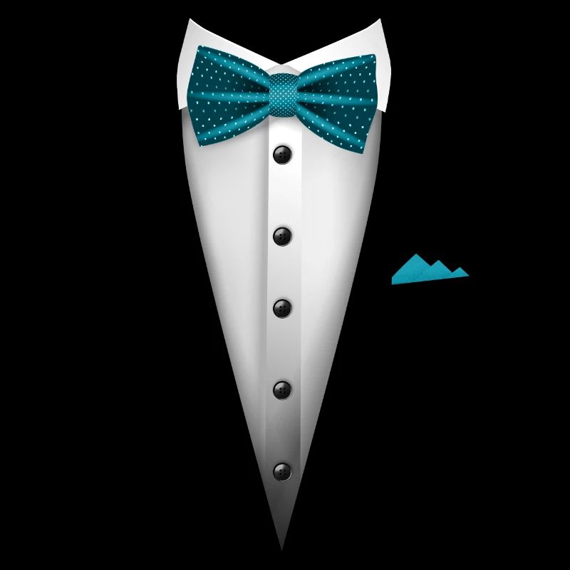 Tuxedo design with Bowtie For Weddings And