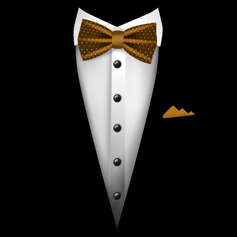 Tuxedo design with Bowtie For Weddings And
