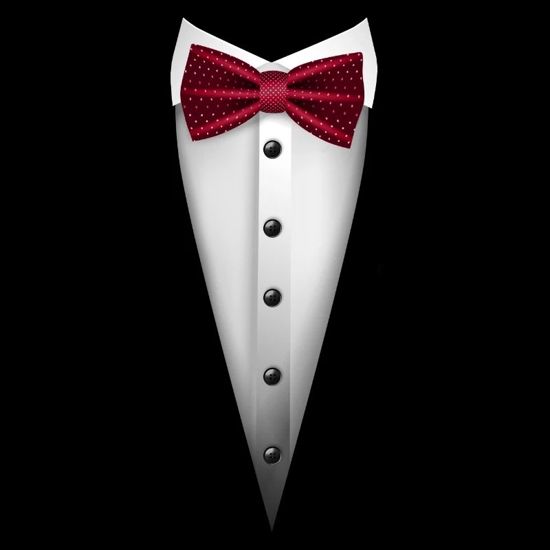 Tuxedo design with Bowtie For Weddings And
