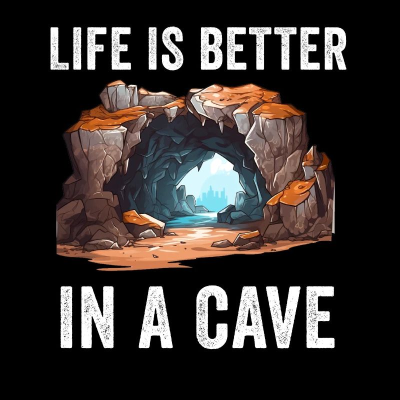 Caving Spelunking For Cave Men Women Funny