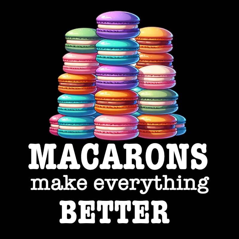Macarons Cookies Baker French Dessert Funny