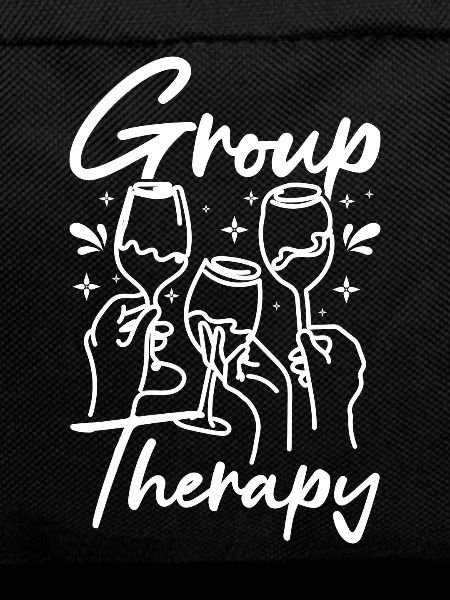 Wine making drinking group therapy