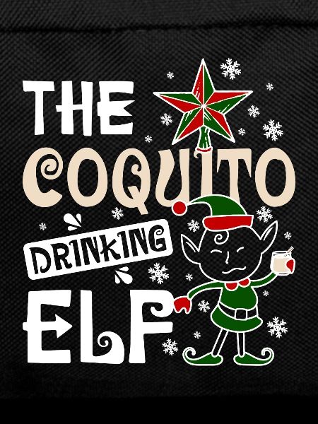 The coquito drinking elf