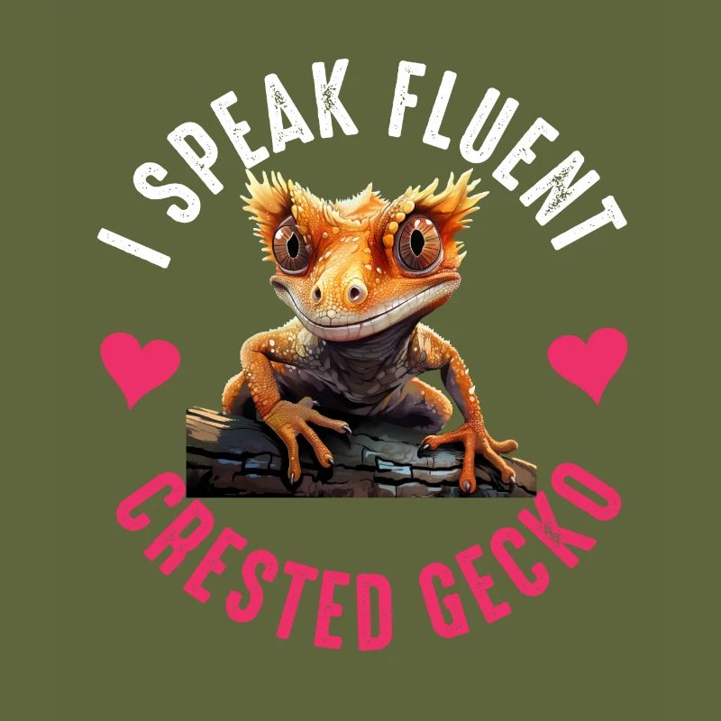 Crested Gecko Men Women Lizard Eyelash Gecko