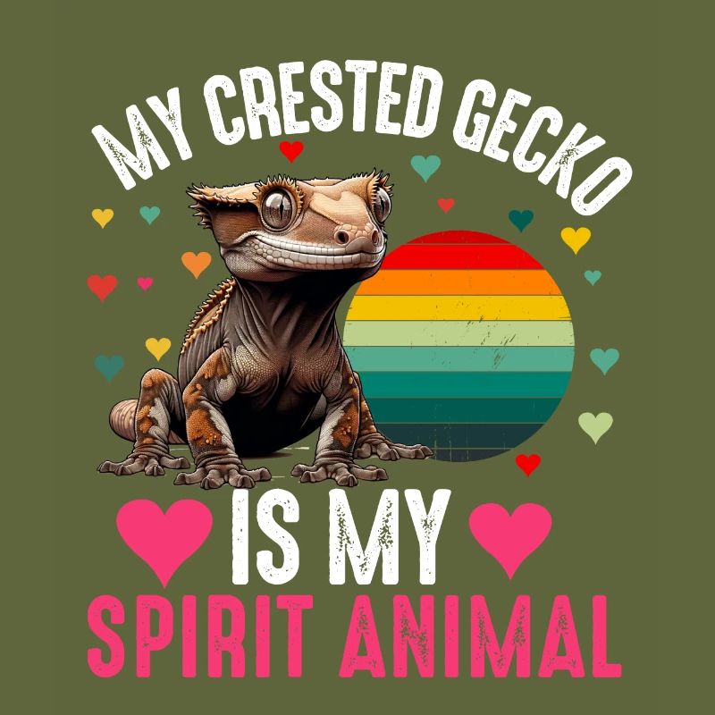 Crested Gecko Men Women Lizard Eyelash Gecko