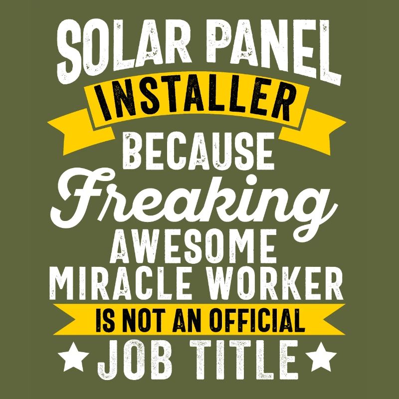 Solar Panel Installer Technician Men Renewable