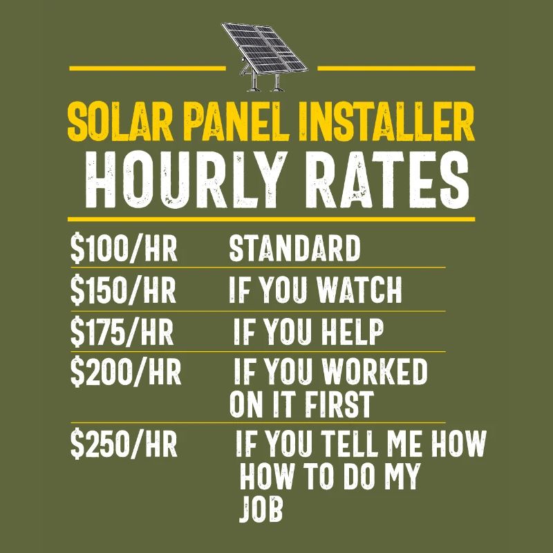 Solar Panel Installer Technician Men Renewable