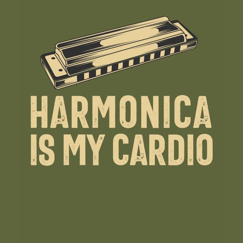 Harmonica Player For Men Women Funny Harmonicist