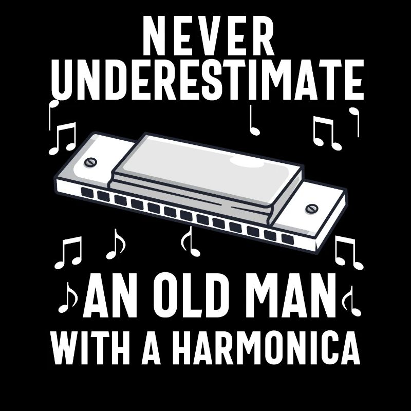 Harmonica Player For Men Women Funny Harmonicist