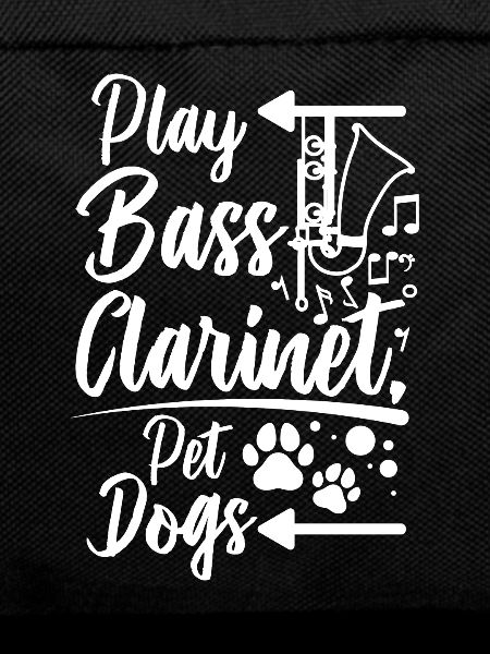 Play bass clarinet pet dogs