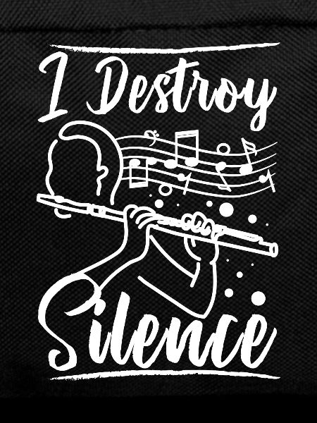 I destroy silence flute player