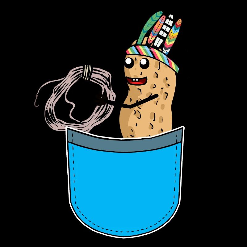 Peanut Hippie Bag Peanuts Funny