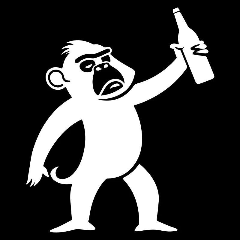 Affe Bier Lustig Junggesellenabschied