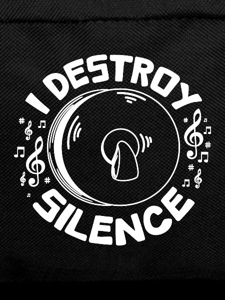 I destroy silence playing Cymbals