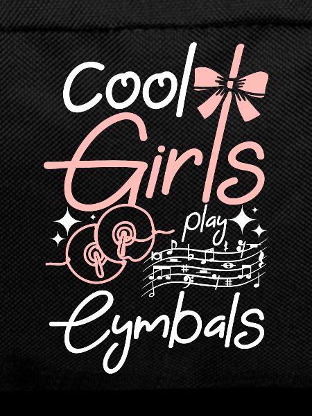 Cool girls play Cymbals