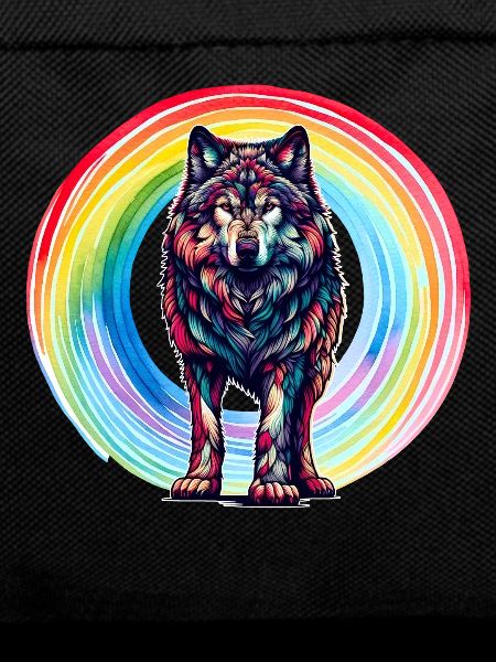 Wolf Wolves Rainbow