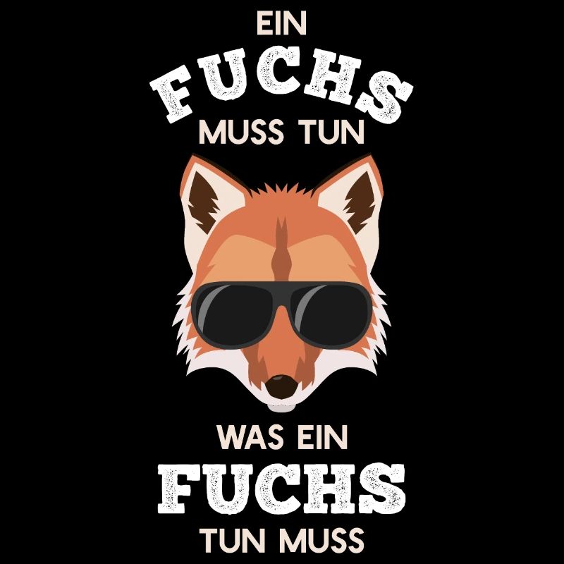 Cooler Fuchs mit Sonnenbrille Rotfuchs