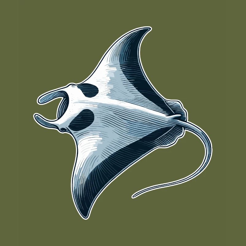 Mantarochen Großer Manta Meeresbewohner