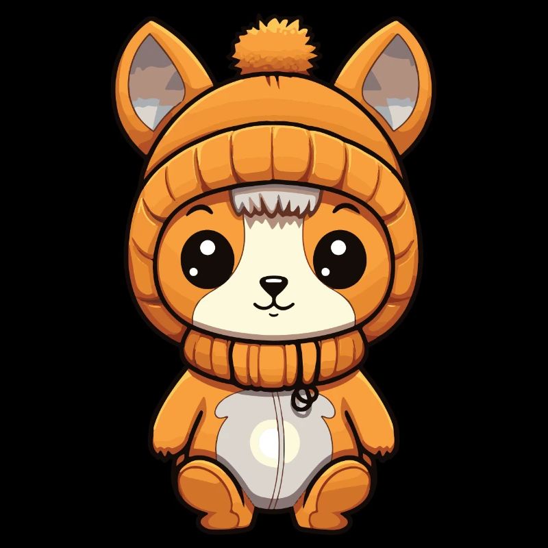 Eichhörnchen Winter Comic Niedlich