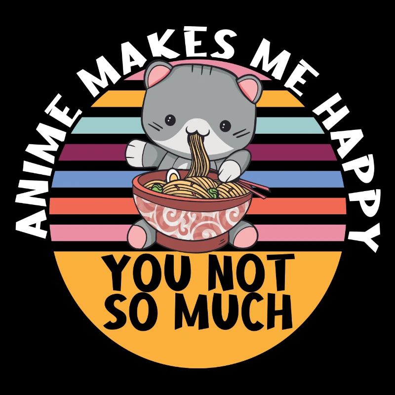 Chat Kawaii Anime Sort cadeau