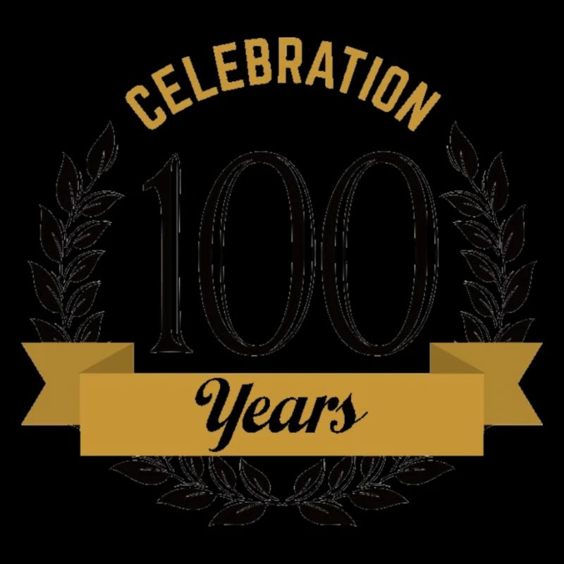 100 ans de conception de célébration