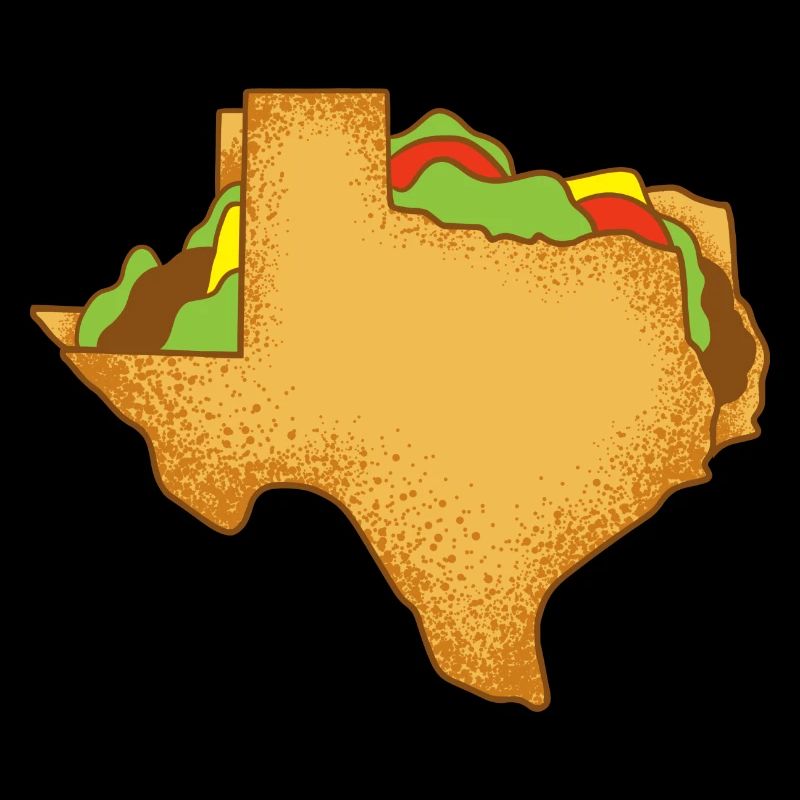 Conception de carte de tacos de petit-déjeuner pour le Texas