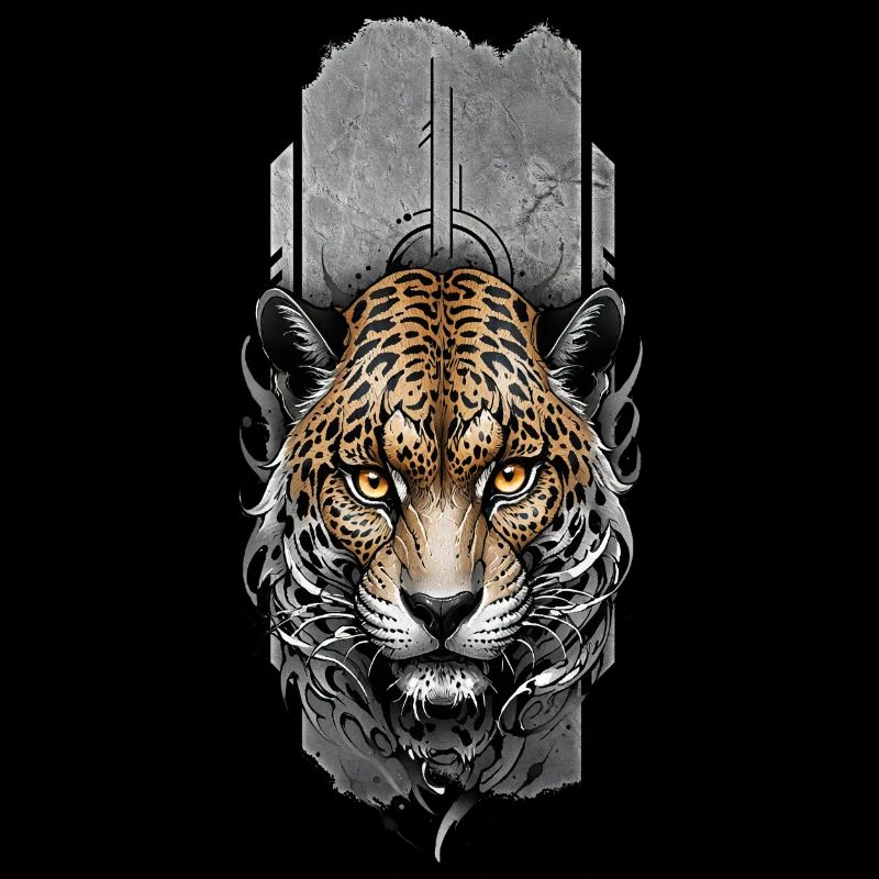 Majesté féroce : Tête de jaguar intense