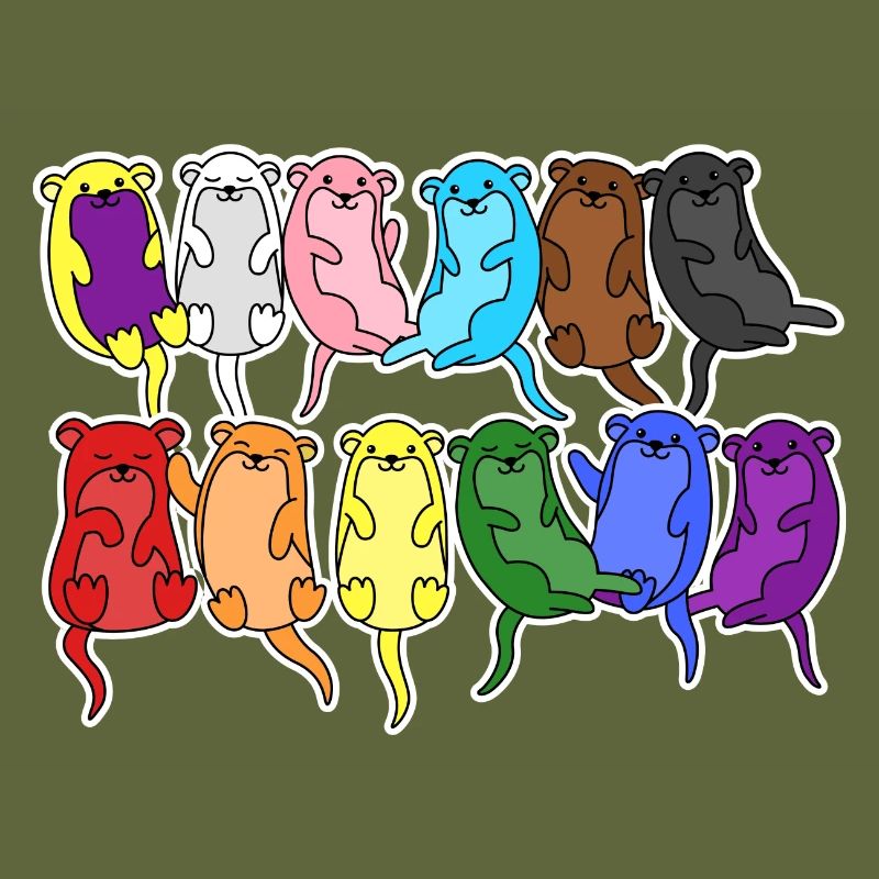 Fierté Progrès Flag Otter Égalité