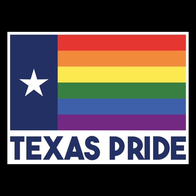 Conception arc-en-ciel du drapeau du Texas pour Proud LGBT +