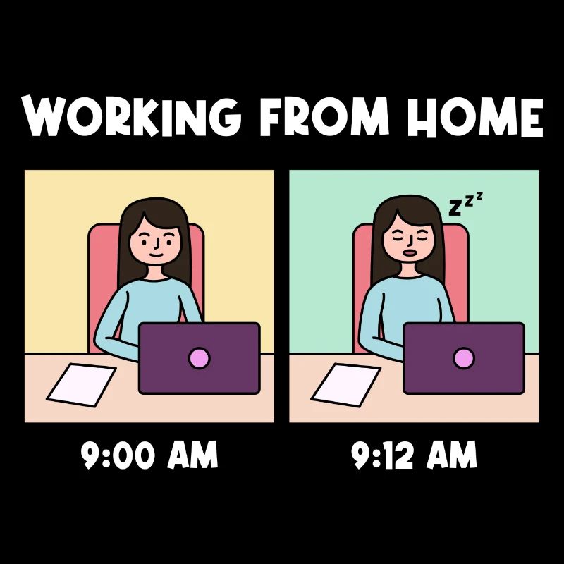 Work from home Tired design for proud