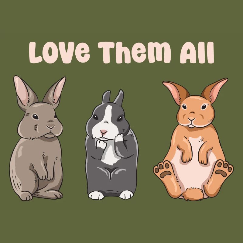 Cute rabbit design for bunny owners