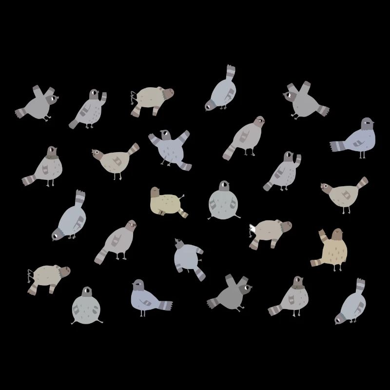 Conception de motif de colombe mignon pour les amateurs de pigeons