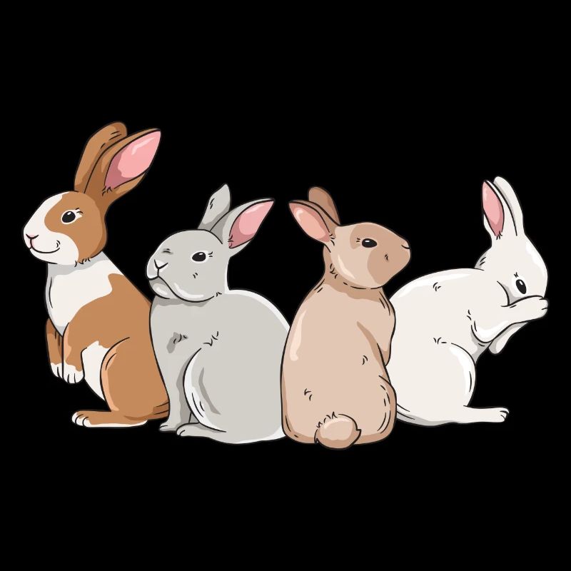 Conception de lapin mignon pour les propriétaires de lapins