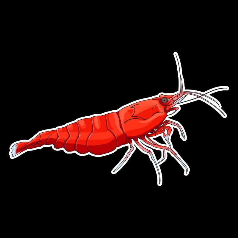 Red Cherry Shrimp Pet Design for proud
