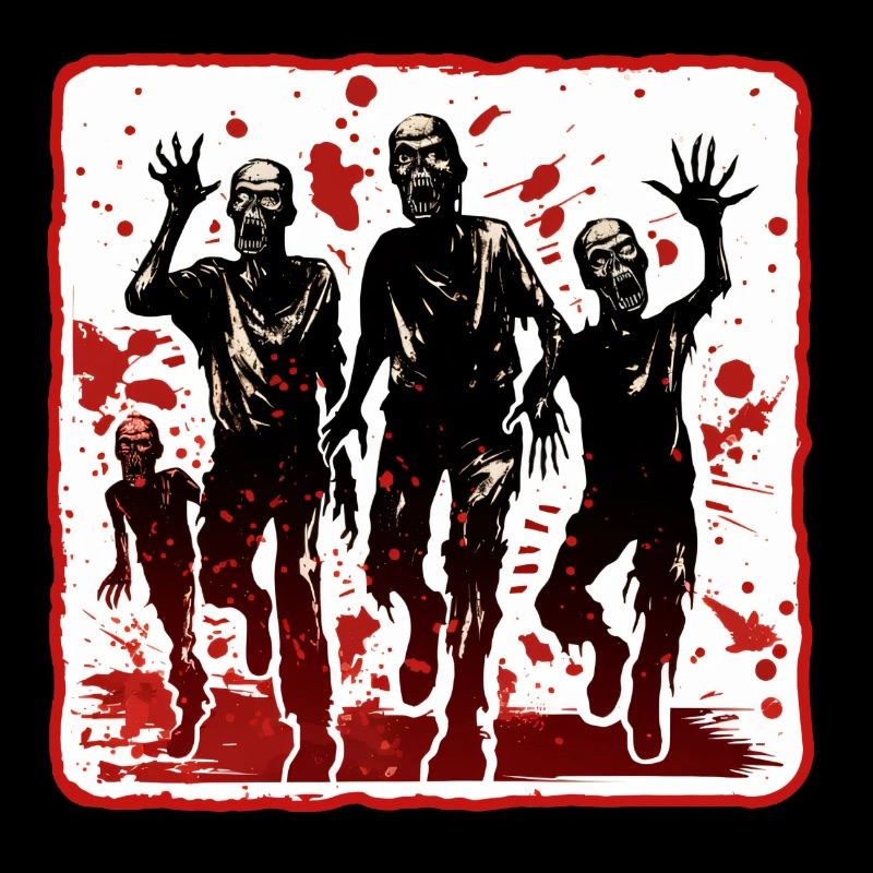 Halloween Warnung vor Zombies