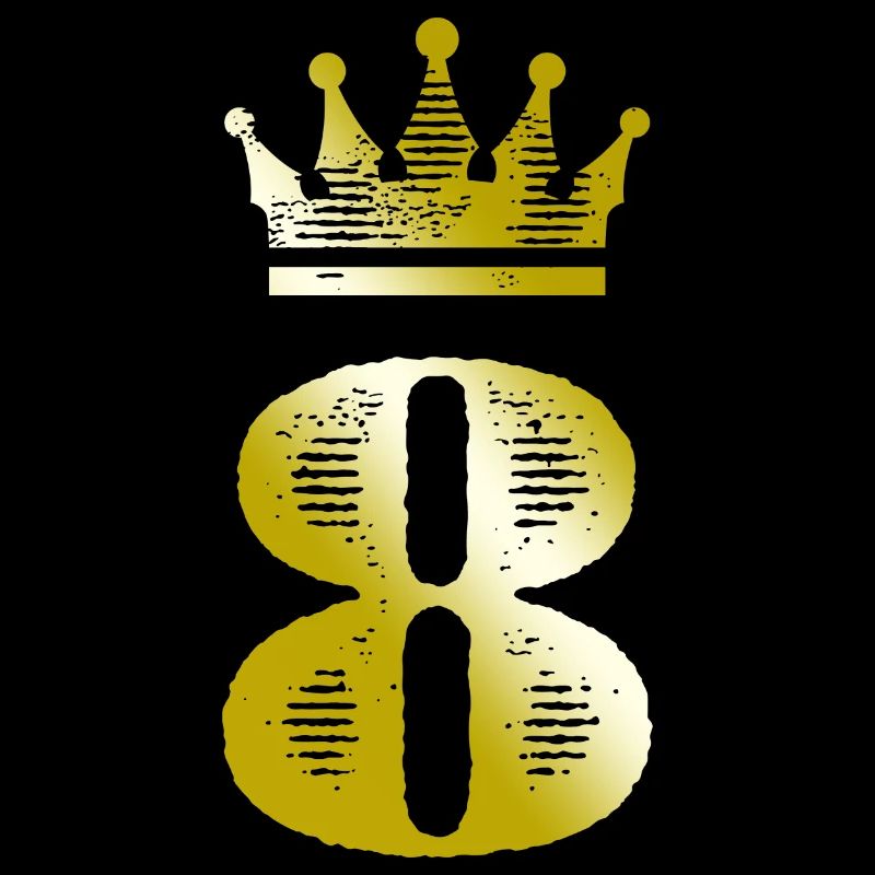 8 Number Crown Gold