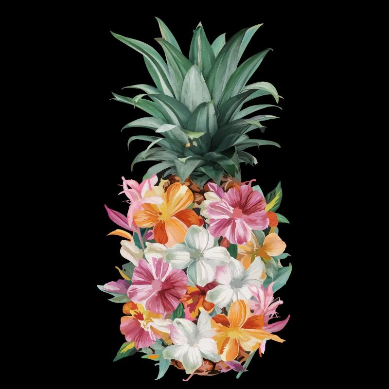 Pineapple tropical hawaiian fruit