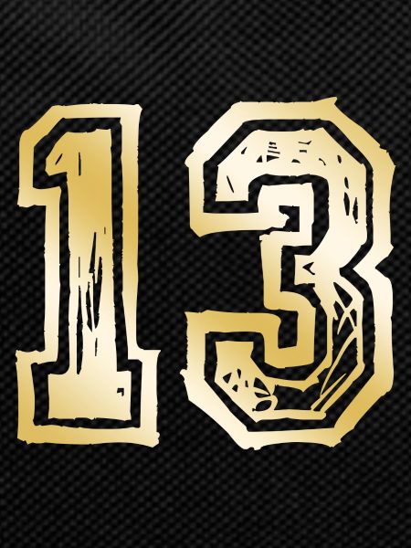 13 Number Gold