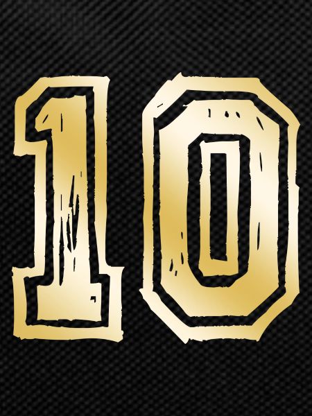 10 Number Gold