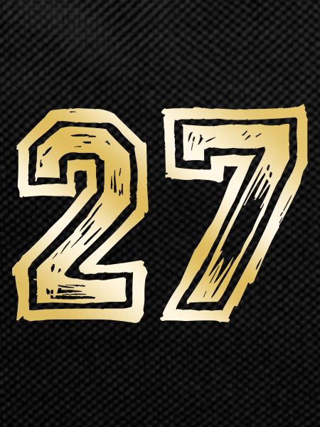 27 Number Gold
