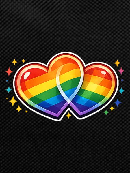 Double Heart Rainbow Splendor