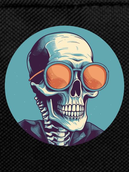 Skull with sunglasses, skull, skeleton